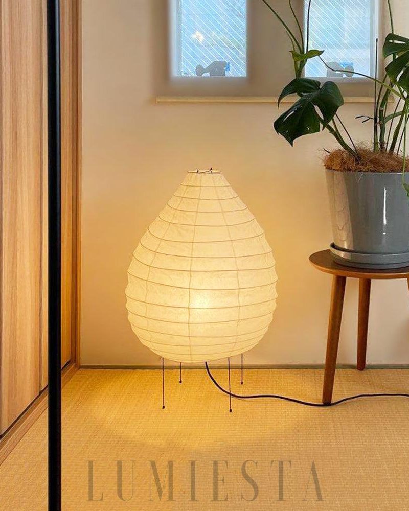 Lampa Stołowa Akari 22N Minimalistyczna z Papieru Waszy 42cm