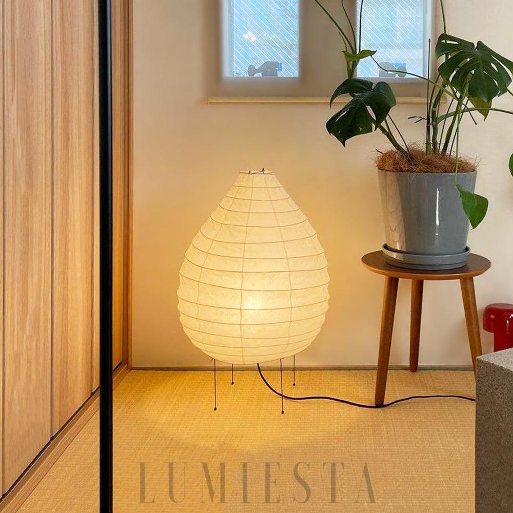 Lampa Stołowa Akari 22N Minimalistyczna z Papieru Waszy 42cm