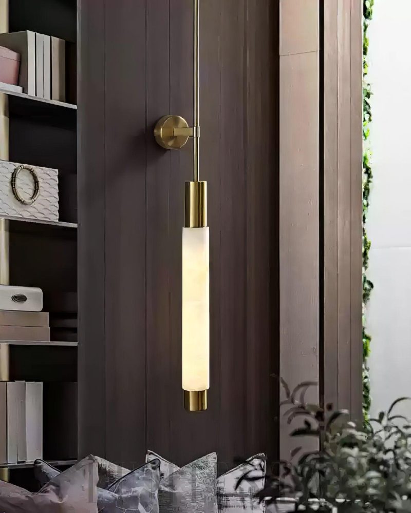 Nowoczesna kinkiet ścienny Alabaster Verita w stylu minimalistycznym
