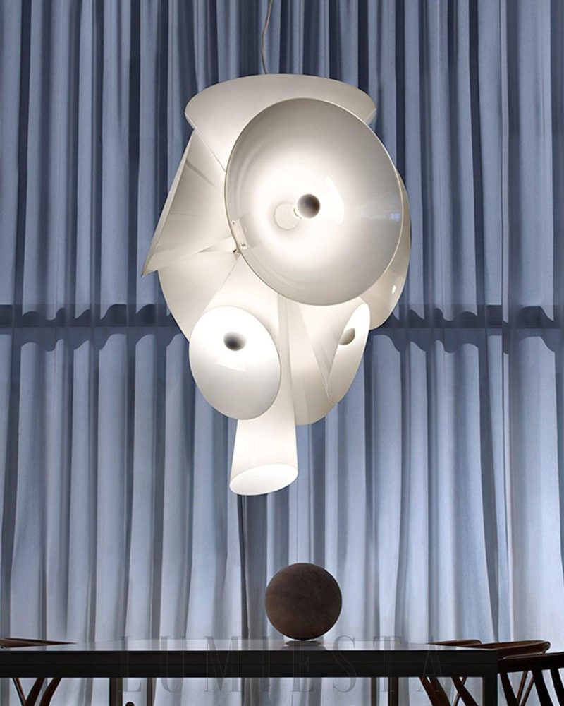 Lampa wisząca Nebula o białym kolorze średnica 70 cm