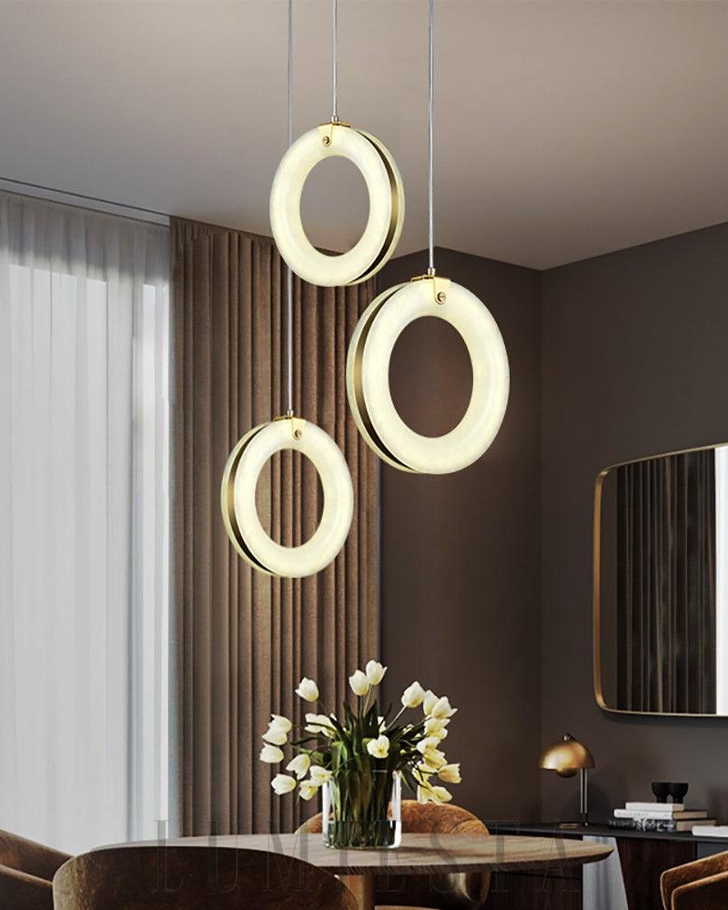 Lampa wisząca Alabaster Duplex w stylu nowoczesnym 25cm 30cm
