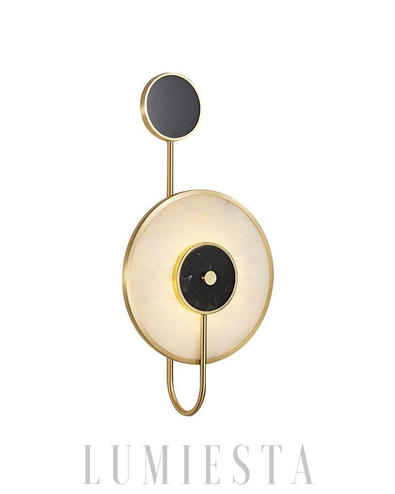 Lampa ścienna Kandy Alabaster styl nowoczesny 25cm ciepła zimna