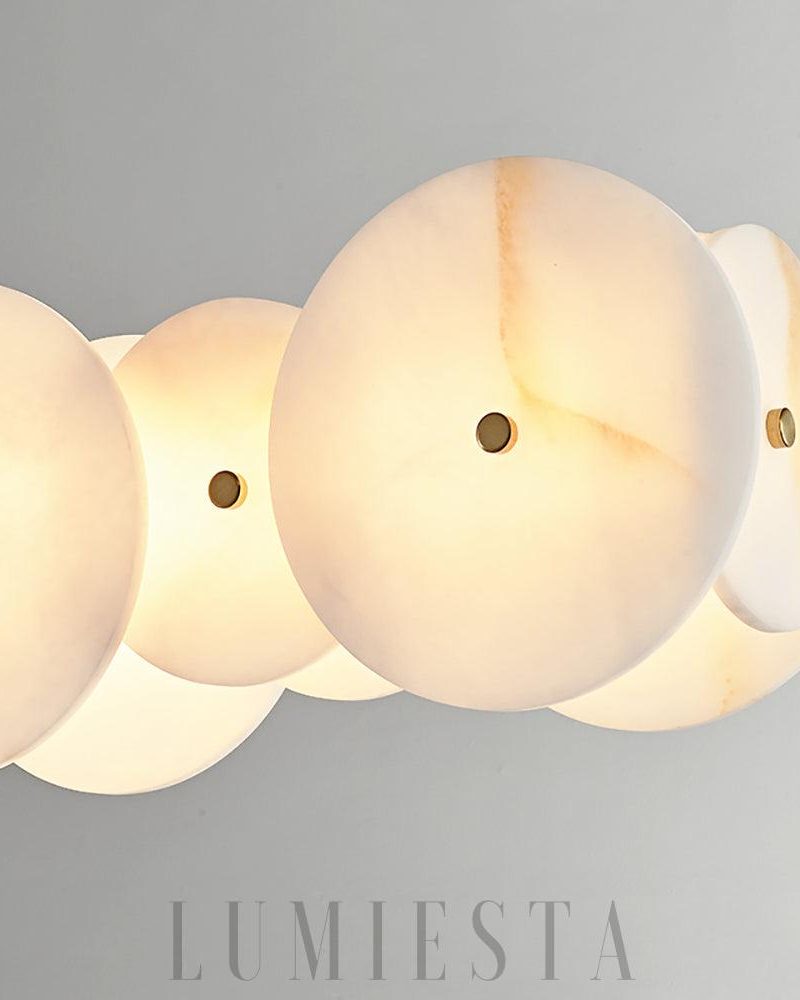Alabastra - lampa wisząca okrągła w stylu nowoczesnym