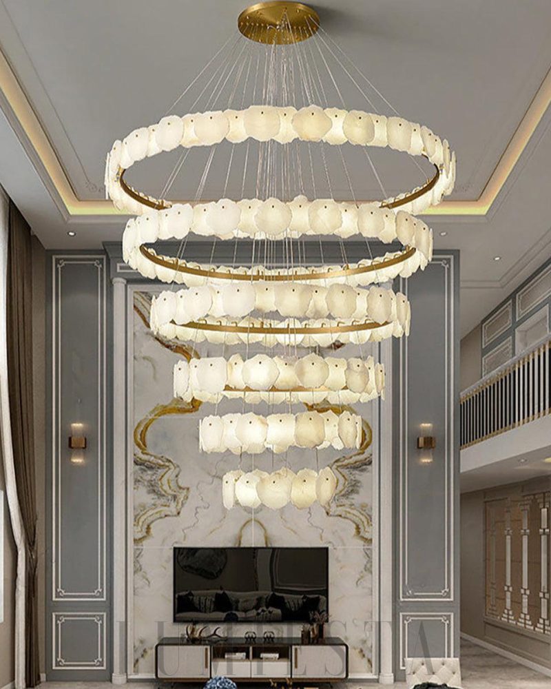Torny - lampa wisząca okrągła wielopoziomowa w stylu nowoczesnym