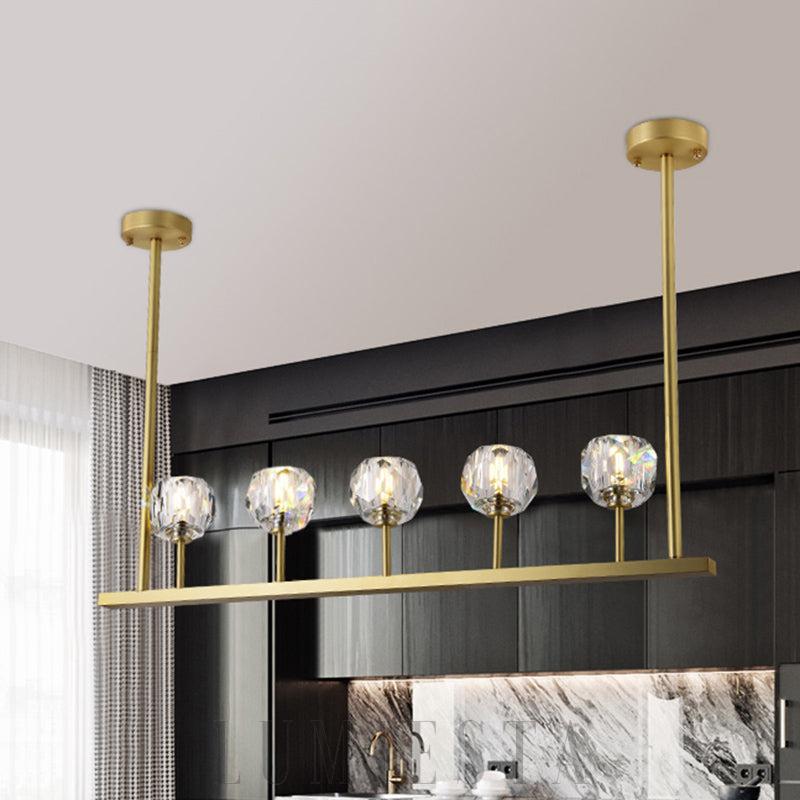 Lampa wisząca kryształowa Boule De Cristal w stylu minimalistycznym