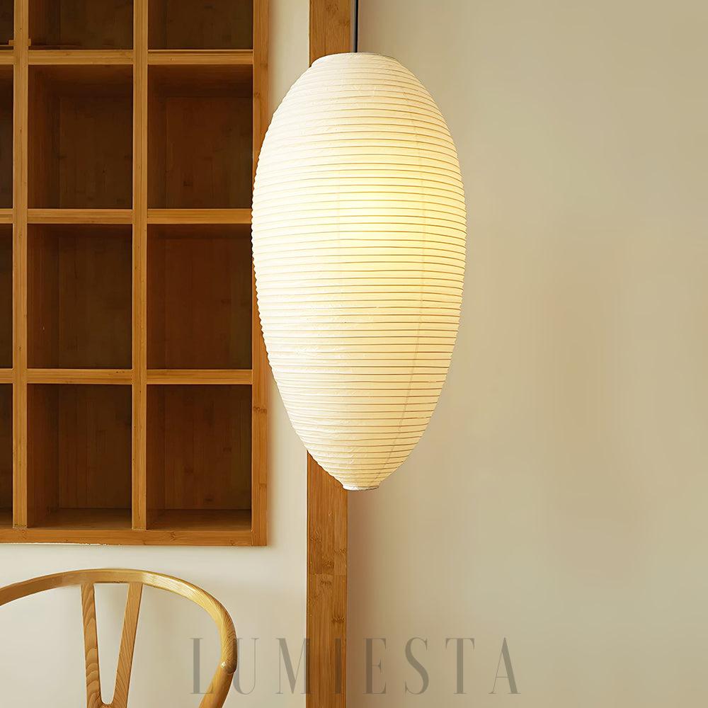 Lampa wisząca Akari 23A 24A w stylu japońskim biała