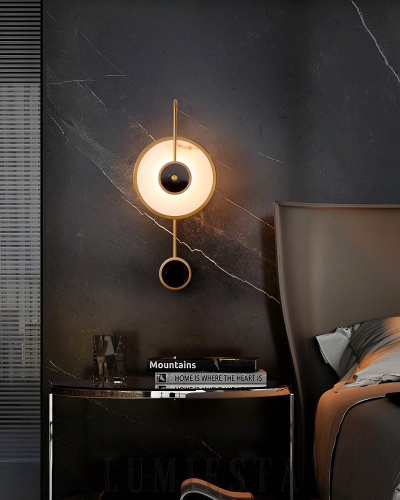 Lampa ścienna Kandy Alabaster styl nowoczesny 25cm ciepła zimna