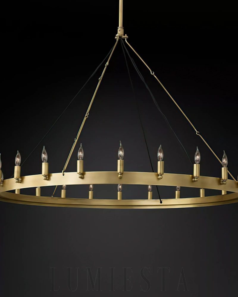 Lampa wisząca Camino Vintage Kandelabrowa 50 cali w stylu industrialnym