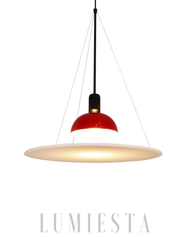 Lampa wisząca Frisbi w stylu nowoczesnym z akrylu 40cm 60cm