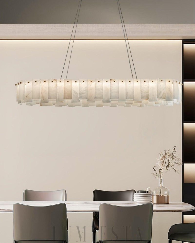 Lampa sufitowa Alabastrowa okrągła w stylu nowoczesnym Mosiądz Biała