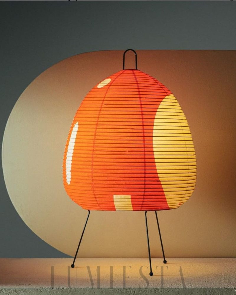 Lampa stołowa Akari 1A w stylu japońskim z mulberry paper