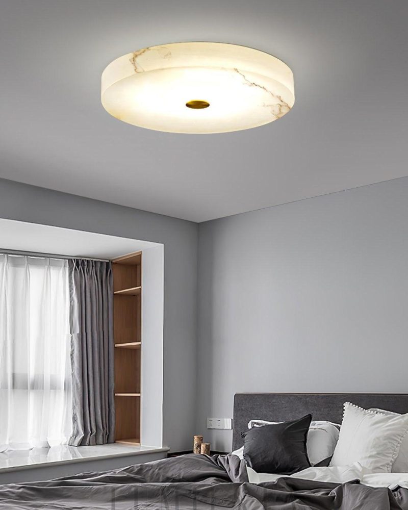 Lampa sufitowa Round Sophie z alabastru w stylu nowoczesnym