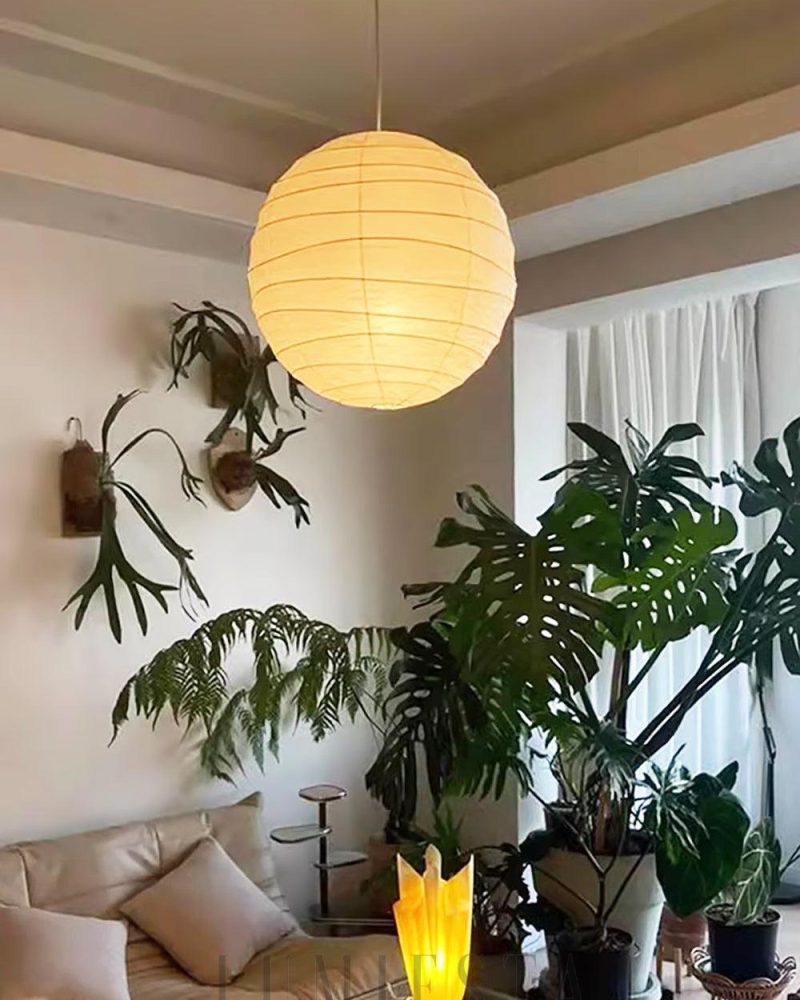 Lampa wisząca Akari 45D o średnicy 45cm w białym kolorze