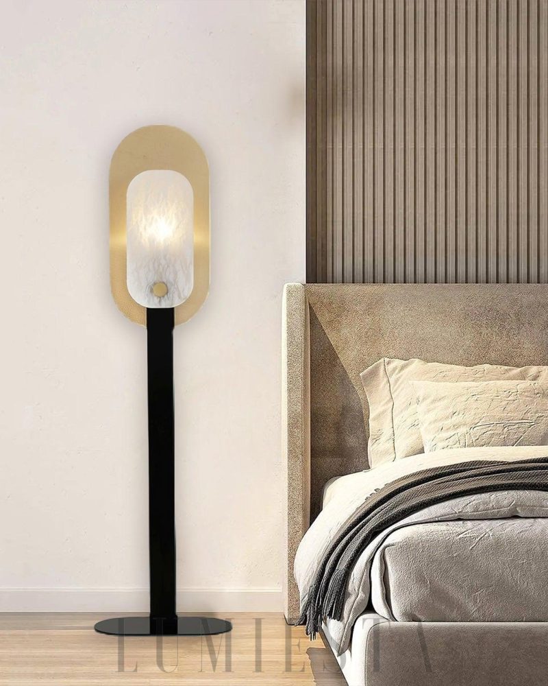 Lampa podłogowa Alabaster Altai w stylu nowoczesnym 50cm 140cm