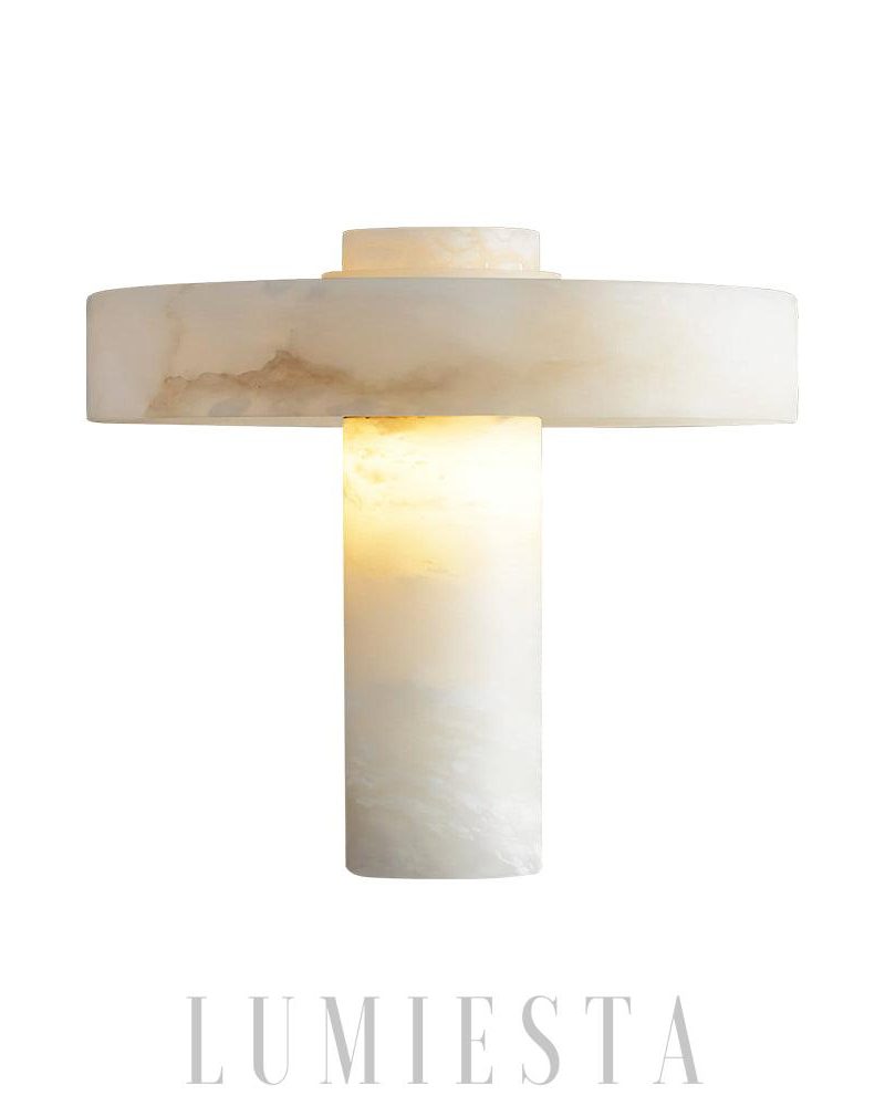 Lampa stołowa Alabaster Tramonto w nowoczesnym stylu 38cm