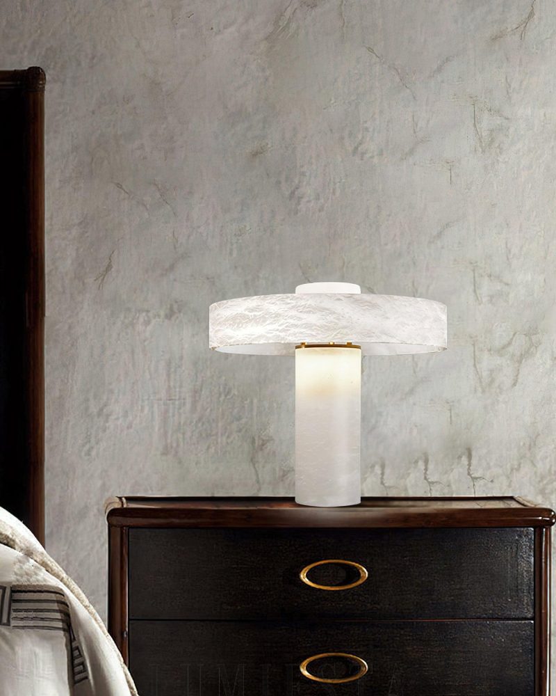 Lampa stołowa Alabaster Tramonto w nowoczesnym stylu 38cm