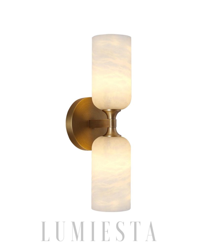 Lampa ścienna Monty w stylu minimalistycznym z alabastru