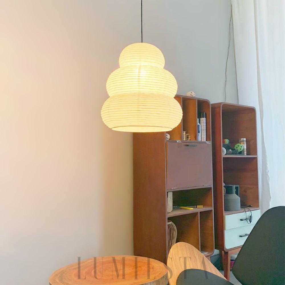 Lampa wisząca Akari 24N w stylu japońskim 40cm biały