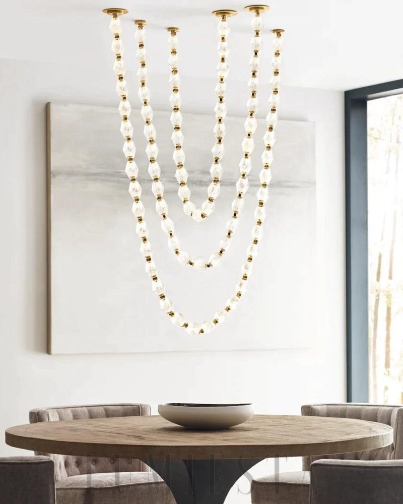 Lampa wisząca Collier Sean Lavin z kryształowymi kulami 8 16 24 28 Balls