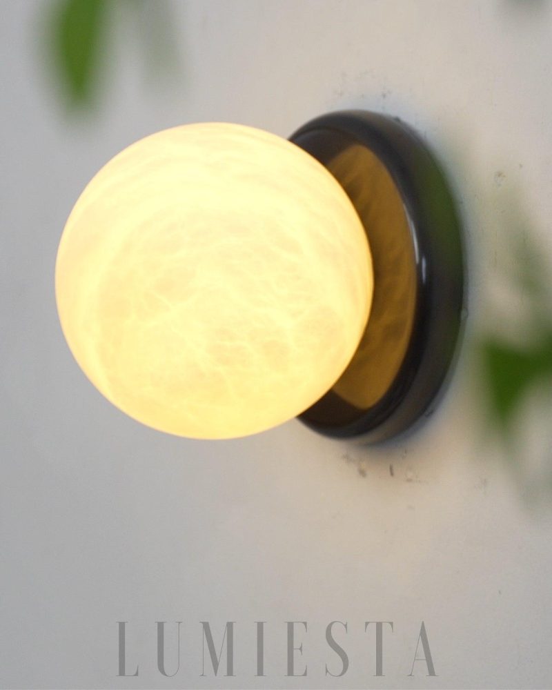 Lampa sufitowa Tribeca w stylu retro czarna i biała 12cm