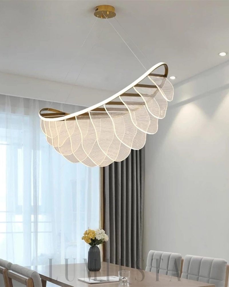 Lampa wisząca Marvel w stylu nowoczesnym złota srebrna 60cm 80cm 100cm 120cm