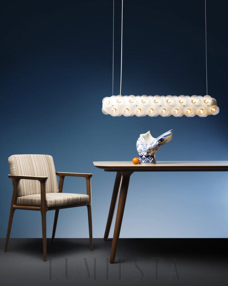 Lampa wisząca Prop Double w stylu nowoczesnym biała