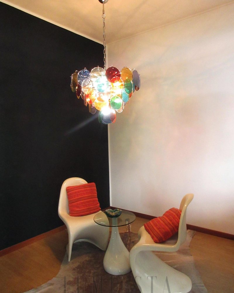 Elegancka żyrandol Murano w kolorze wielokolorowym 70cm