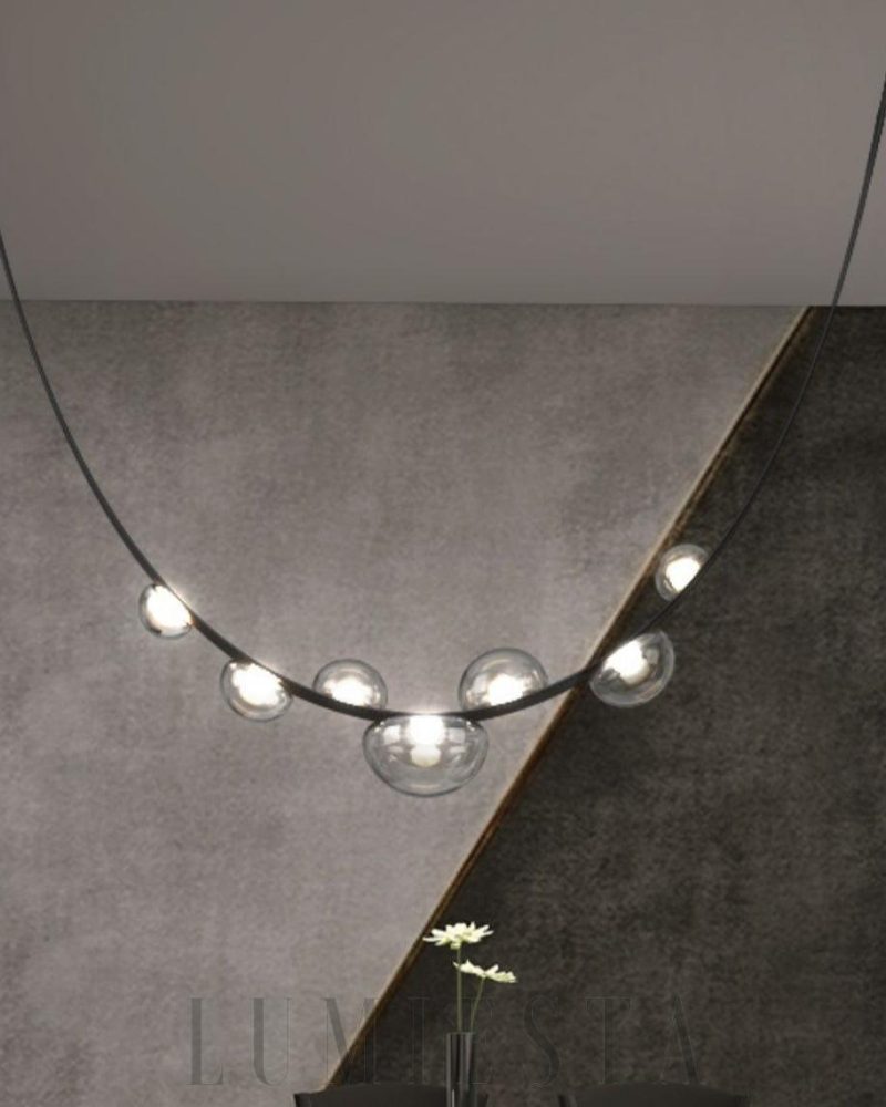 Lampa wisząca Dew Drops w nowoczesnym stylu z szkła