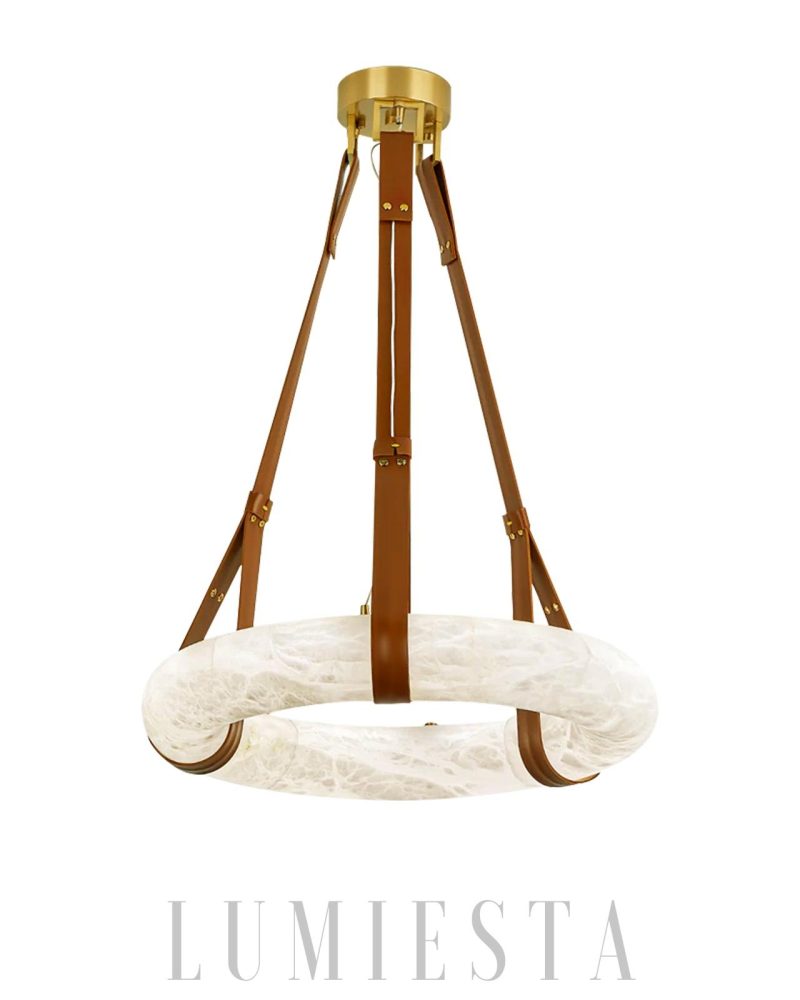 Lampa wisząca Oslo Alabaster w stylu nowoczesnym 50cm