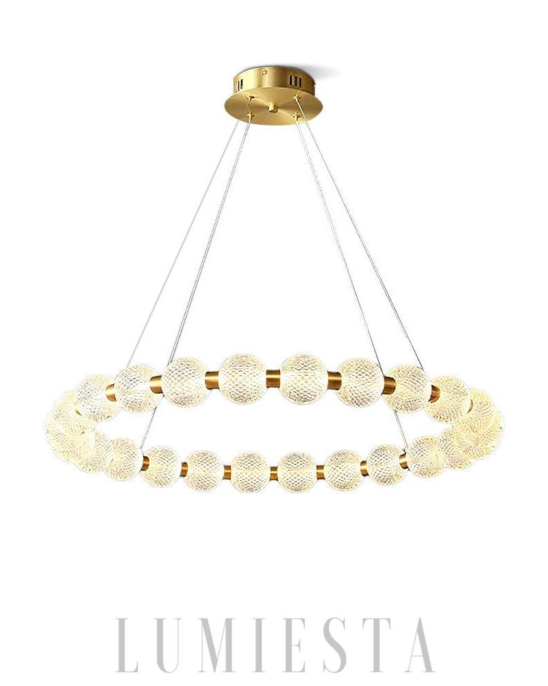 Lampa wisząca Pearl Mosiądz z regulacją barwy światła