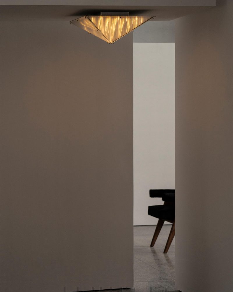 Lampa sufitowa Fragment 06 z przezroczystym szkłem w chromie