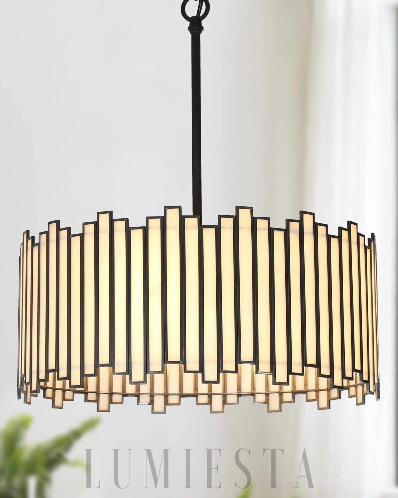 Lampa wisząca Hemaaolay w stylu glamour czarna lub złota 40cm