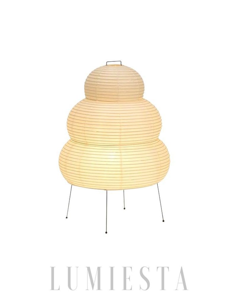 Lampa stołowa Akari 25N w stylu japońskim z papieru washi 40cm