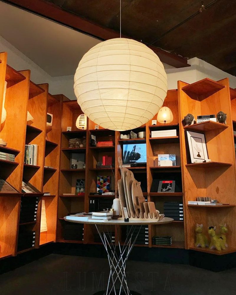 Lampa wisząca Akari 120D w stylu japońskim średnica 120cm