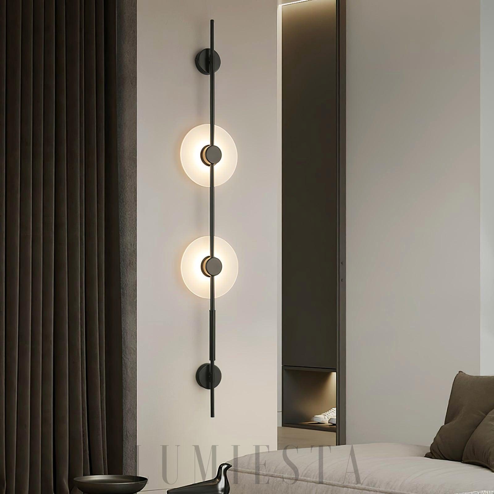 Lampa ścienna Alabaster w stylu minimalistycznym z metalu