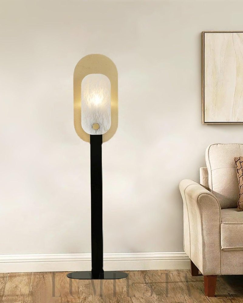 Lampa podłogowa Alabaster Altai w stylu nowoczesnym 50cm 140cm