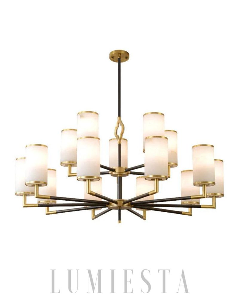 Alaska - lampa wisząca w stylu nowoczesnym z alabastru
