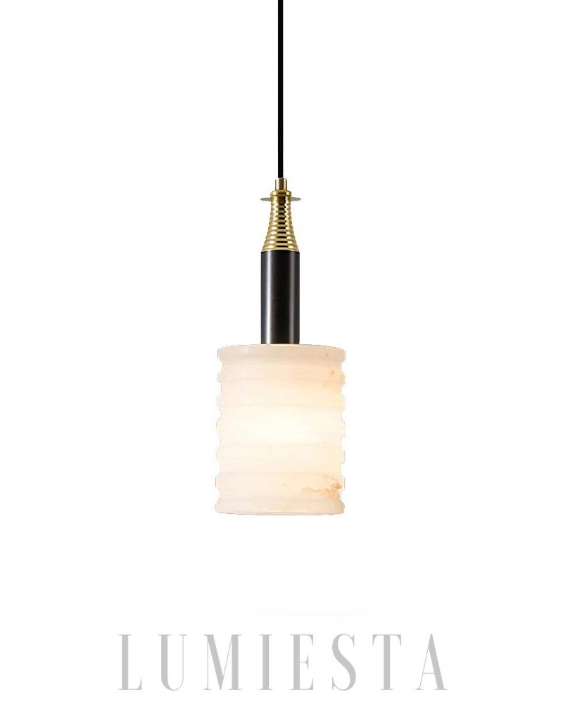 Lampa wisząca z alabastru w nowoczesnym stylu 12 5 cm 15 cm