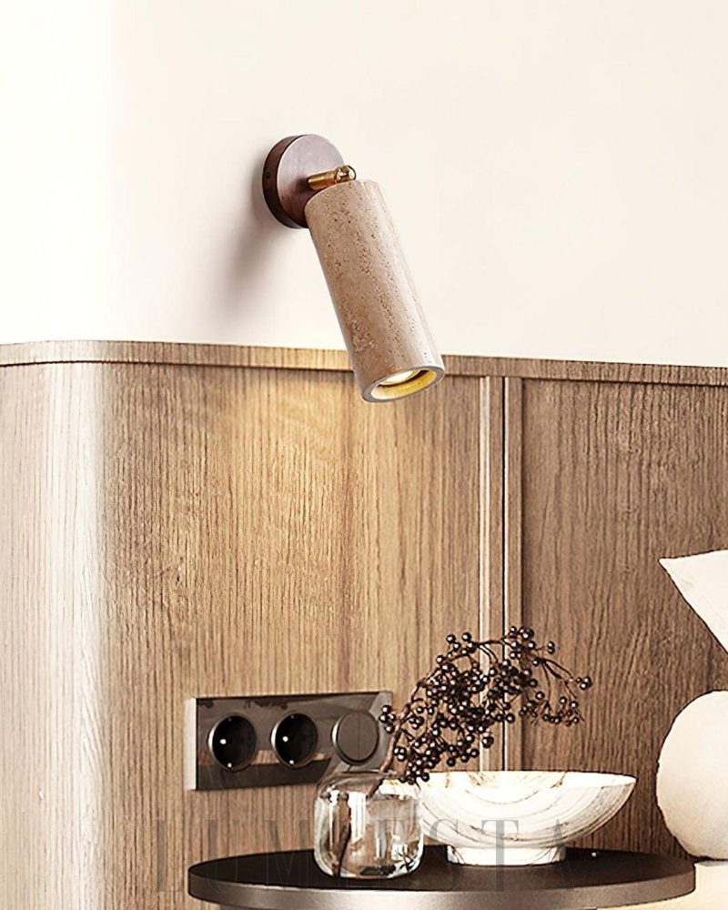 Lampa ścienna Travertine Mireille w stylu nowoczesnym 8cm