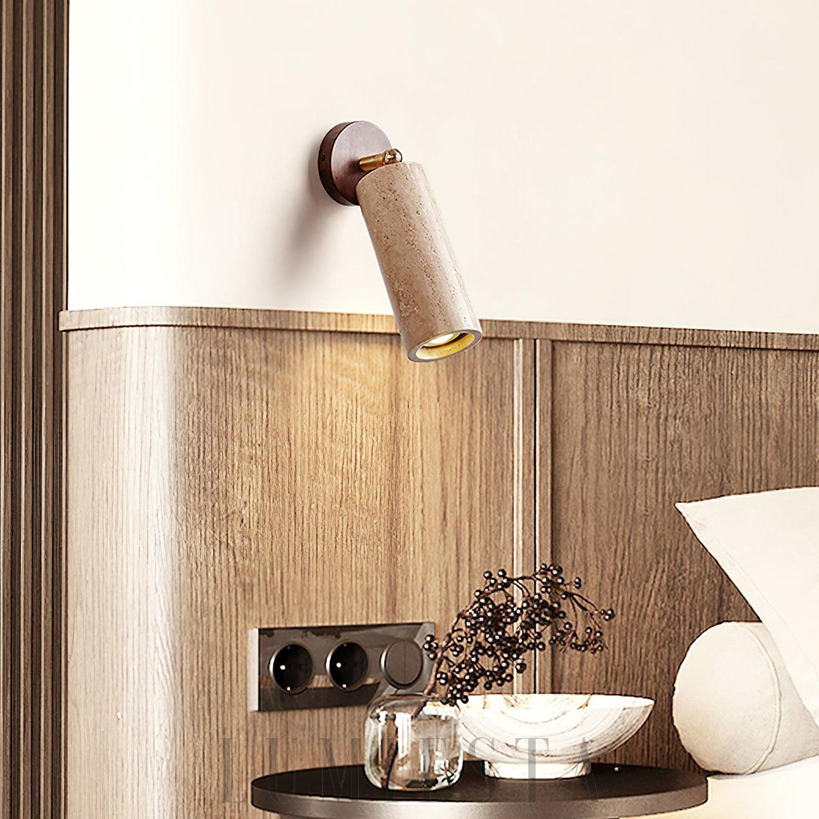 Lampa ścienna Travertine Mireille w stylu nowoczesnym 8cm