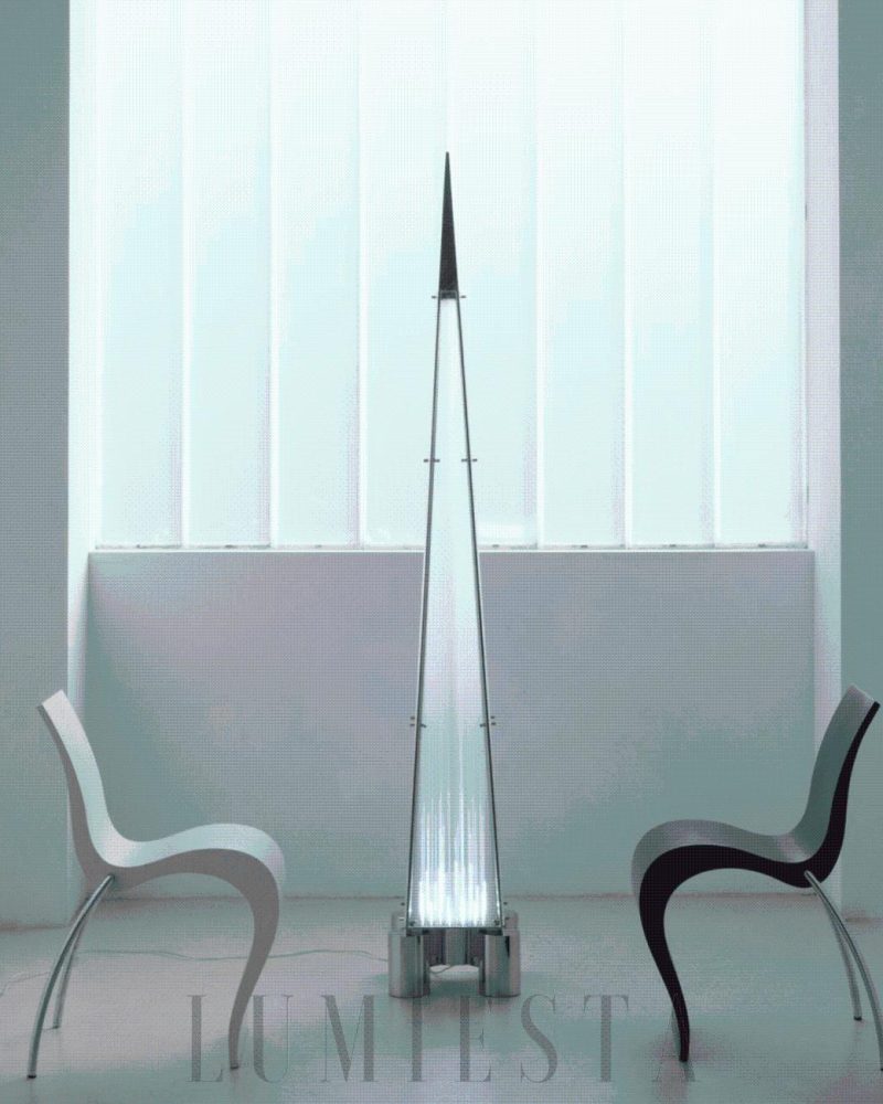 Lampa Stojąca Fragment Stylowa z Przezroczystym Szkłem 32cm