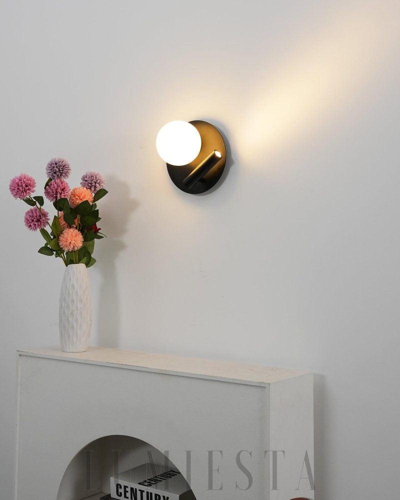 Lampa ścienna Tribeca z alabastru styl nowoczesny 20cm 25cm