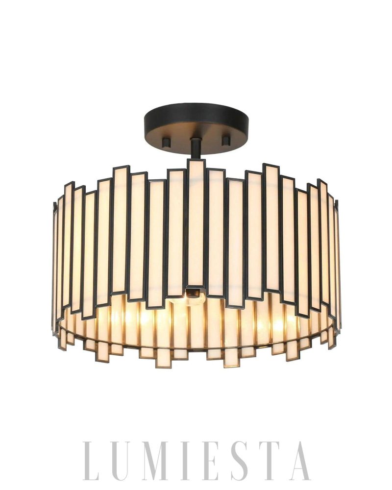 Lampa sufitowa Hemaaolay w stylu nowoczesnym czarna lub złota