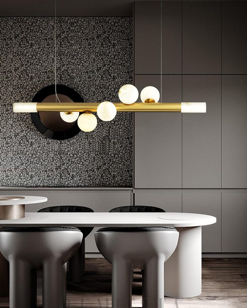 Lampa wisząca Alabaster RoMi Carrara w stylu eleganckim