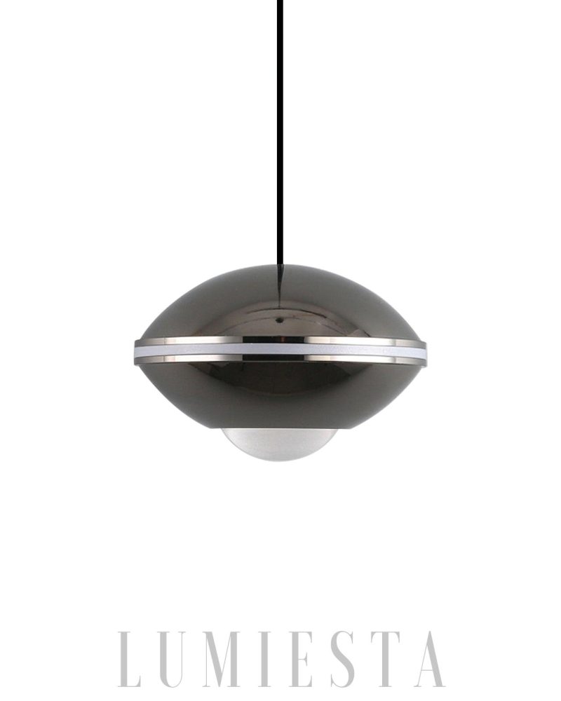 Lampa wisząca Pendul o średnicy 10cm w kolorach czarnym białym złotym