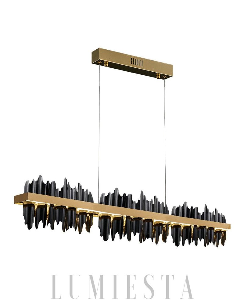 Lampa wisząca Midnight Shadow w stylu nowoczesnym czarna złota