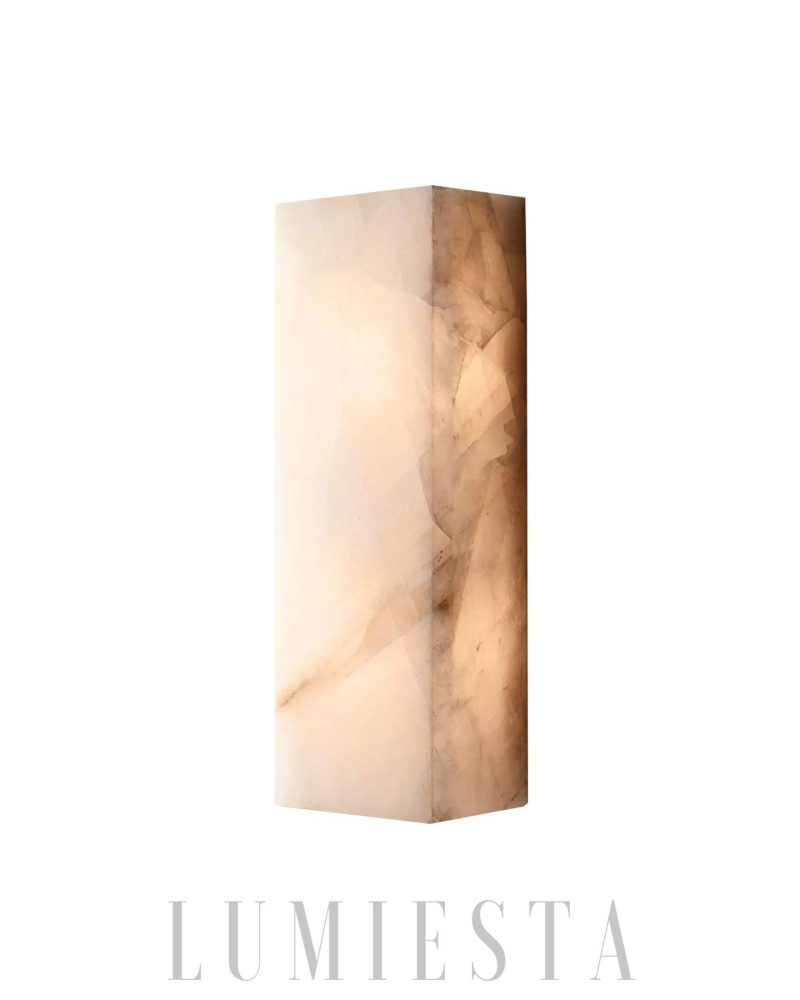 Lampa ścienna Rivage z alabastru minimalistyczna elegancja