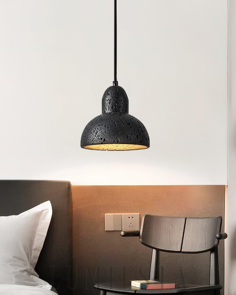 Lampa wisząca Halo z travertynu w stylu nowoczesnym