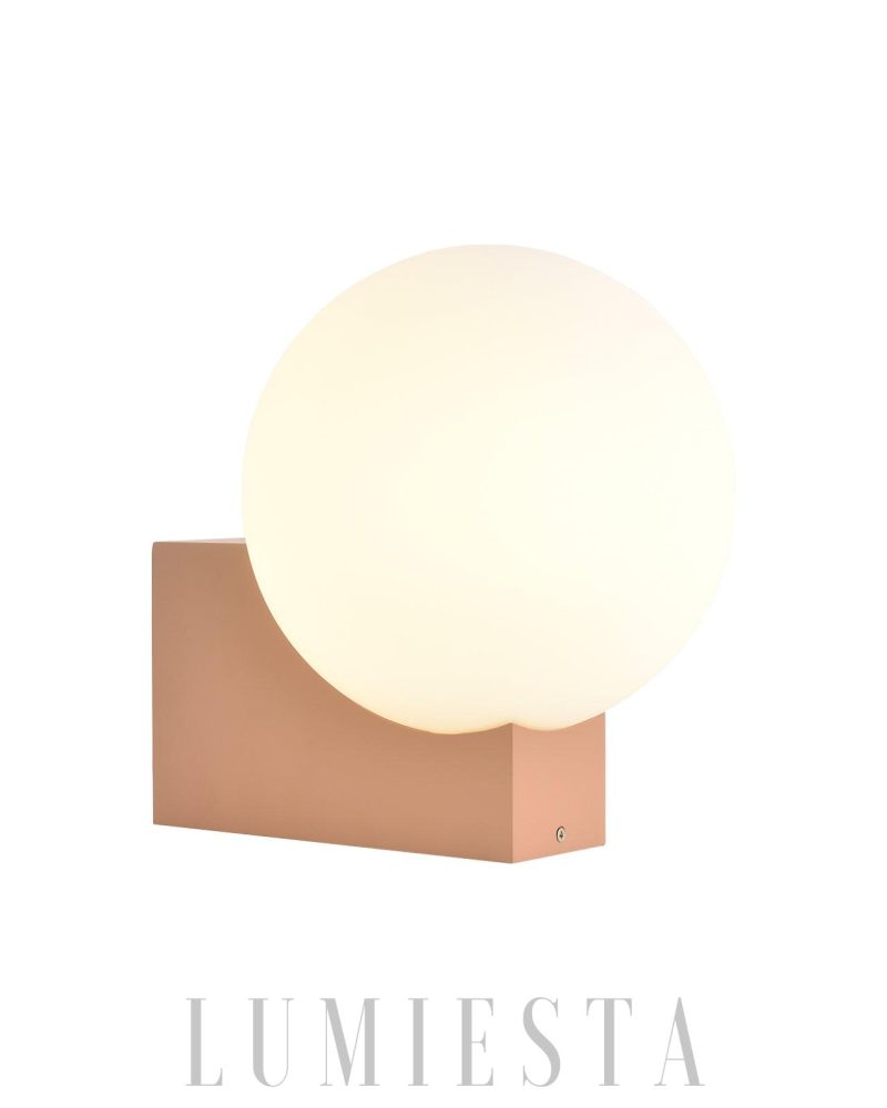 Lampa stołowa Natalia szklana o okrągłym kształcie 26cm