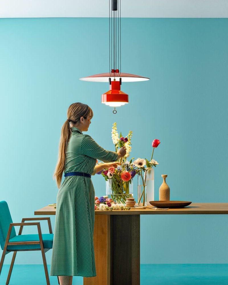 Nowoczesna lampa wisząca Saliscendi o średnicy 63cm w kolorach do wyboru